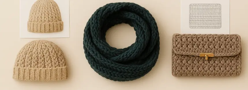 Patrones de accesorios de moda a crochet